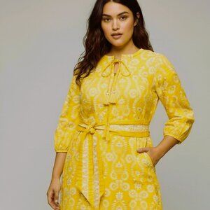 QVC Studio Park x Amy Stran Regular Textured Cotton Goldenrod X-Small Pockets